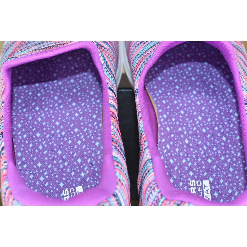 Skechers Go Walk Evolution Women Size 10 Ultra Frenzied Multi Striped Sneakers - Picture 10 of 11